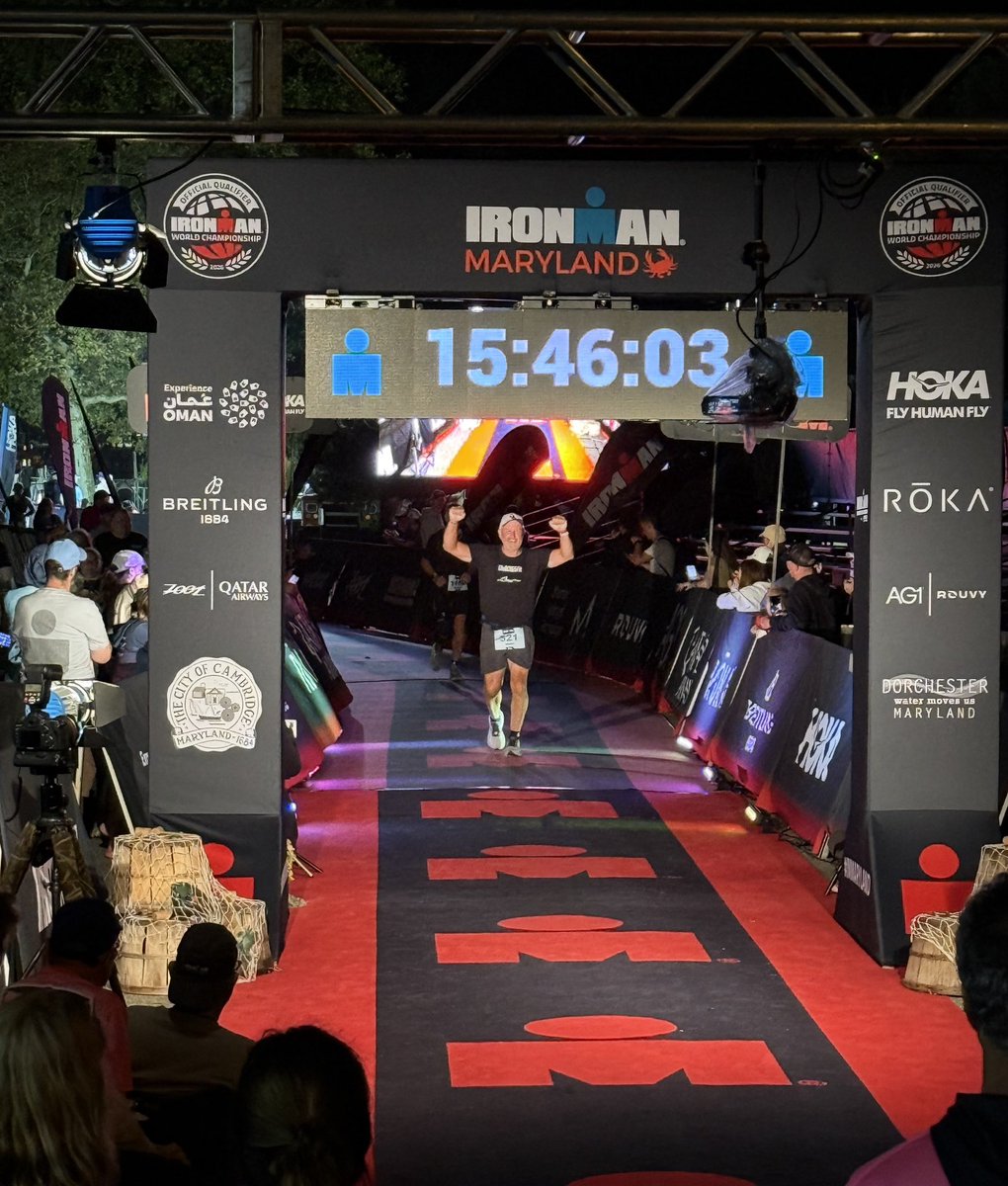 CaravelAcademy's tweet image. Congrats to Dr. Jerry Lamey, Head of School at CA, for completing the Ironman Maryland on 9.20.25.  Dr. Lamey trained for the past year to compete in this challenging competition and finished the full triathlon in a very impressive fifteen hours and forty-six minutes. #ironmanmd