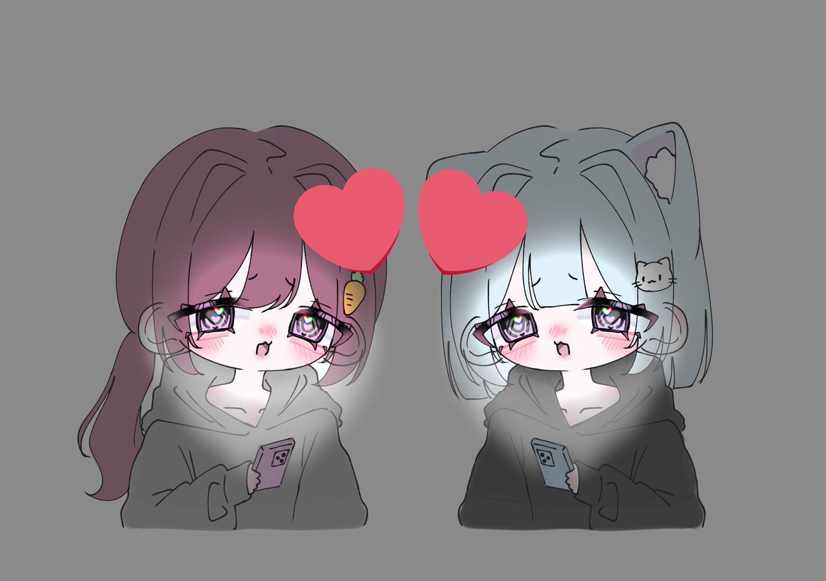 ♡ にゃがせとペア画 ♡

 むぃ。様 <a href="/mu_ix0/">むぃ。</a> 量産ありがとうございました.ˬ.)"♪♪
大切に使わせていただきます₍ᐡ ̳ᴗ  ᴗᐡ₎"♡