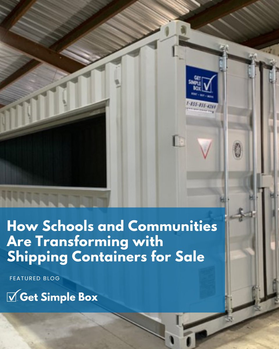 getSimpleBox's tweet image. Discover creative real-world examples in our latest blog: getsimplebox.com/how-schools-us…
#EducationInnovation #CommunityImpact #ShippingContainerSolutions #GetSimpleBox