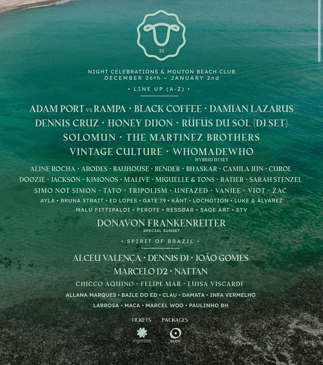 macszinho's tweet image. Surreal um line-up desse num final de ano.