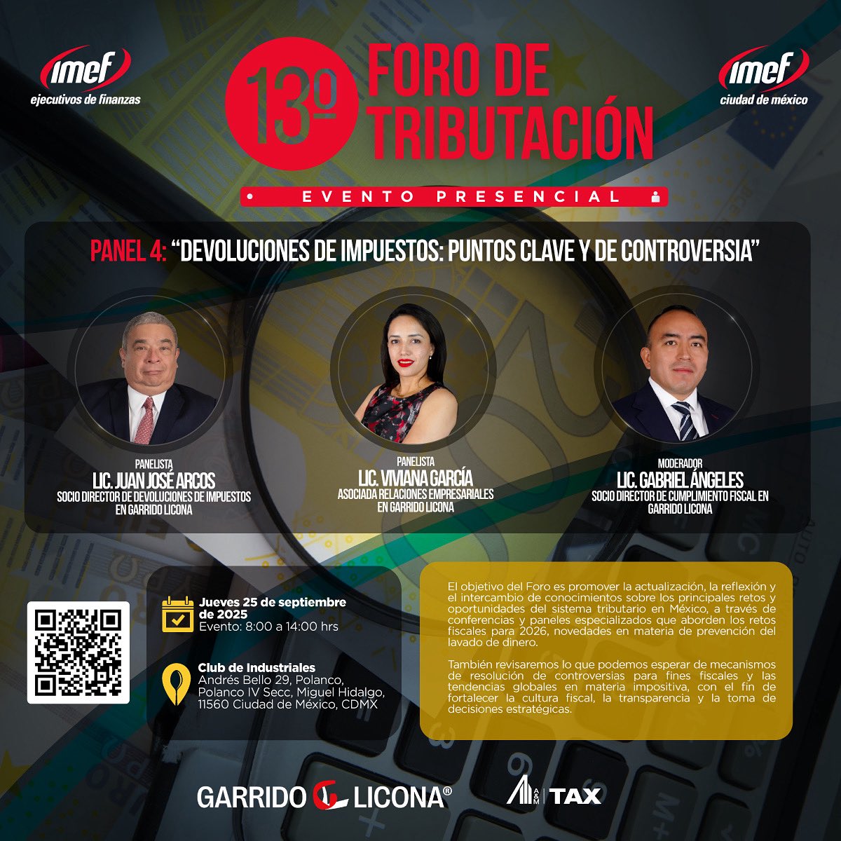 📢 !Último día de registro para el 13º Foro de Tributación IMEF CDMX!

Un espacio de actualización y reflexión sobre los principales retos del sistema tributario en México.

Regístrate aquí: wechamber.mx/micrositio/688…