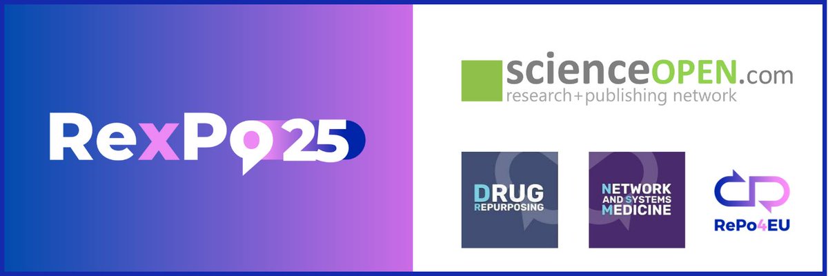 Science_Open's tweet image. 🌍 #RExPO25 kicks off in Barcelona!

On #ScienceOpen, explore two diamond OA journals from Drug Repurposing Central:
🔬 Drug Repurposing – Vol. 2, Issue 1 now live ✨ 
🌐 Network &amp;amp; Systems Medicine – relaunch issue out now! 🆕