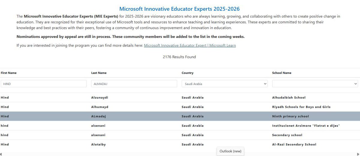 hind_almadaj's tweet photo. ✨ الحمدلله رب العالمين  ✨
تم إدراج اسمي ضمن قائمة خبراء Microsoft على مستوى العالم 2025-2026 
فخورة بتمثيل وطني المملكة العربية السعودية 🇸🇦♥️ https://t.co/WkwjRFwqsH
