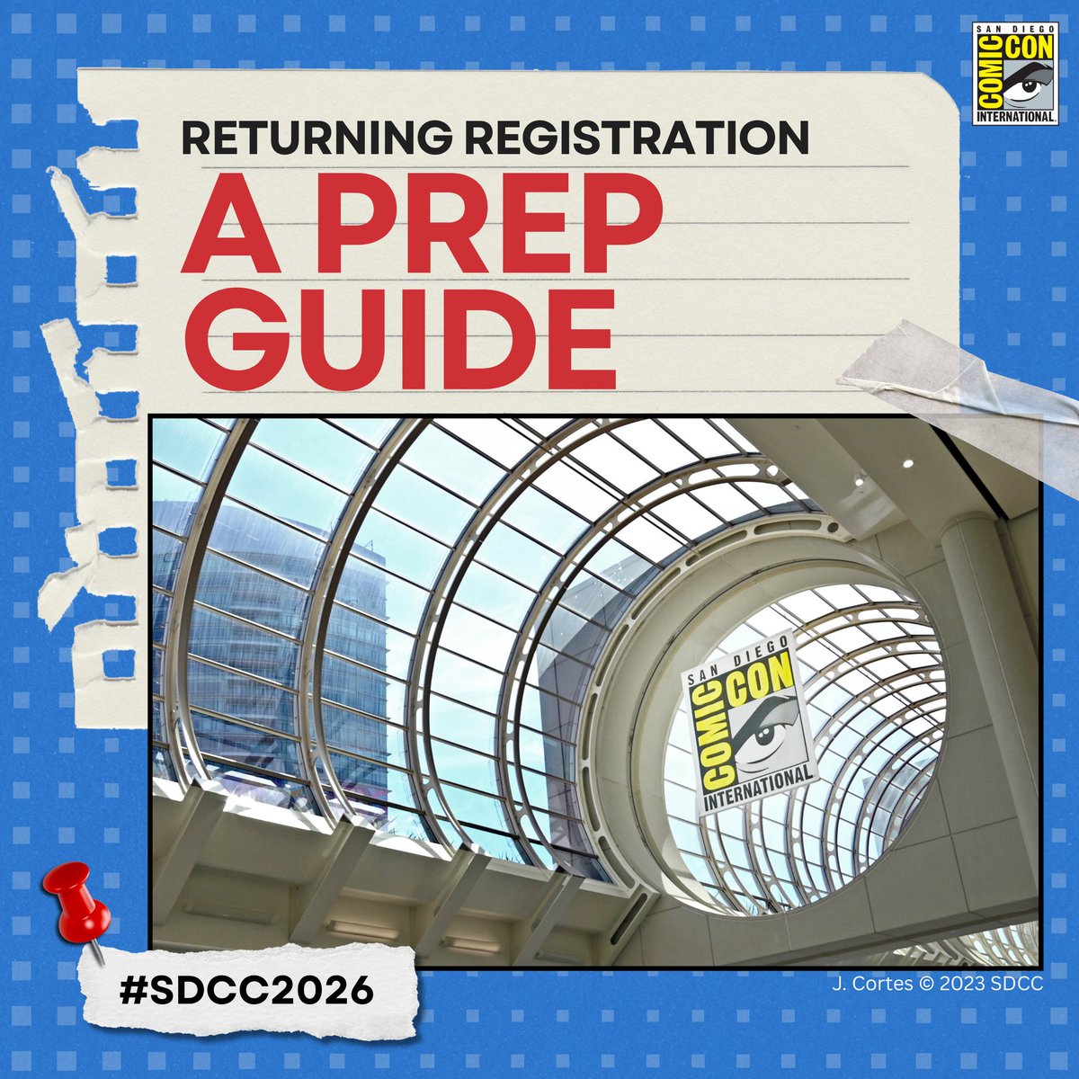 Comic_Con's tweet image. Eligible for Returning Registration? It is coming October 4! If you had a 2025 paid attendee badge, this one is for you. Start your prep now with our Toucan blog. Your guide is waiting. bit.ly/4np4Jd6 #SDCC26