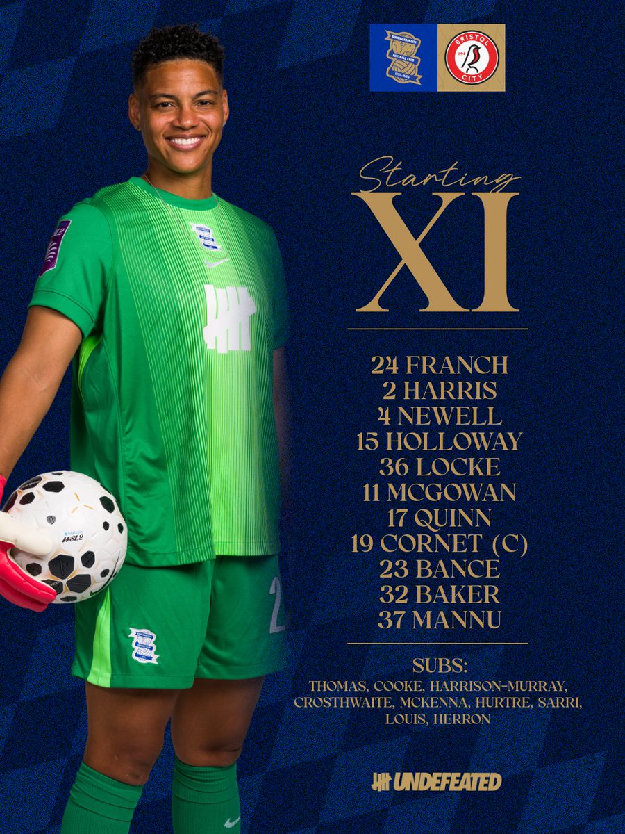TEAM NEWS 🔵

🔄 Nine changes for Amy Merricks' side.
⭐️ Riya and Ebonie make their first starts.