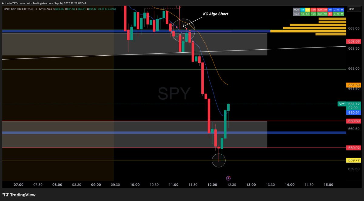 KCTrades777's tweet photo. You see that yellow level on the chart I sent for the downside target, guess who flipped to snipe $SPX calls right there!!! 🔥

Live on stream in front of hundreds on people, +$200 per contract gain and +100% on the trades in under 10 minutes! 💰 https://t.co/OVipLiIA9J