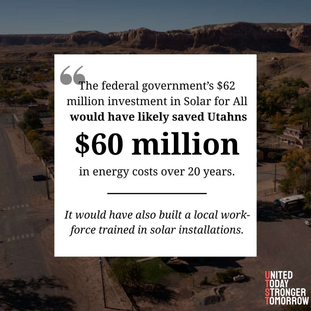 “San Juan County, where around one in four residents live in poverty, stood to benefit the most from Solar for All.

Parts of the Ute and Navajo reservations extend into the county as well, which have large communities without reliable water or electricity. During the COVID-19