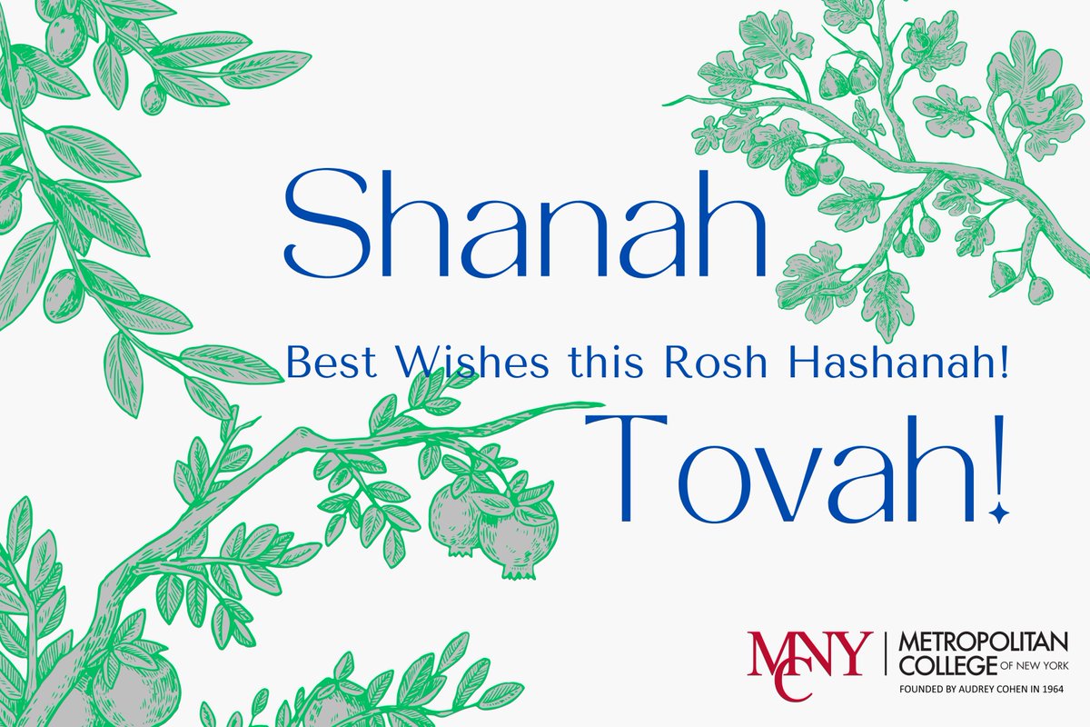 Shanah Tovah! Wishing peace, health, and joy to all celebrating Rosh Hashana. May this season bring hope and purpose! L’shanah Tovah from all of us at MCNY! #RoshHashana #ShanahTovah #TogetherWeRise #MCNYForward