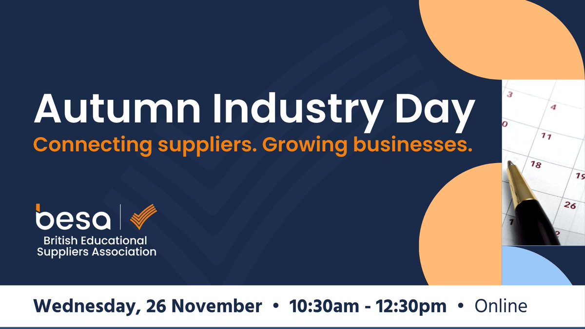 Are you an education business exploring avenues for growth?

Join us for BESA’s Autumn Industry Day - a free online event designed for educational suppliers, service providers, and exporters who want to scale with confidence. We'll cover:

- Why trade associations amplify your