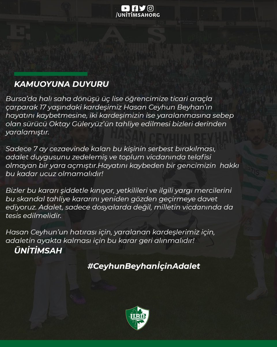 #CeyhunBeyhanİçinAdalet