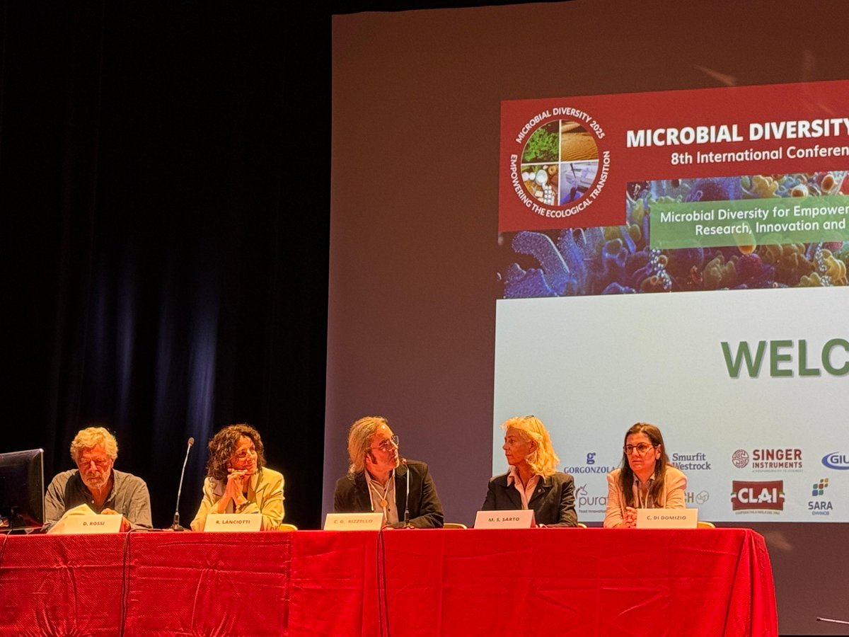 🌍Promuovere collaborazioni tra ricerca e industria per affrontare le sfide globali: all'evento Microbial Diversity 2025 a Roma, il CL.A.N.  ha partecipato ai lavori con il Vice Presidente, Dott. Daniele Rossi e la Cluster Manager, Dott.ssa Maria Cristina Di Domizio