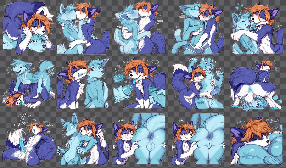 sticker pack for Affax- c0mmissi0n 🦊🫐🍊