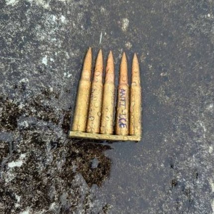 Sorry, I'm not buying this bullshit.

Bullets conveniently found on the scene saying "Anti-ICE," but the only people shot were detainees? 

That math ain't mathing.
