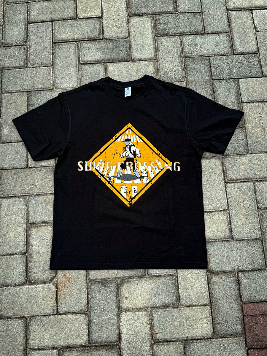 SCREEN PRINTED SWAG CROSSING TEE 🚦🚧⚠️🚷