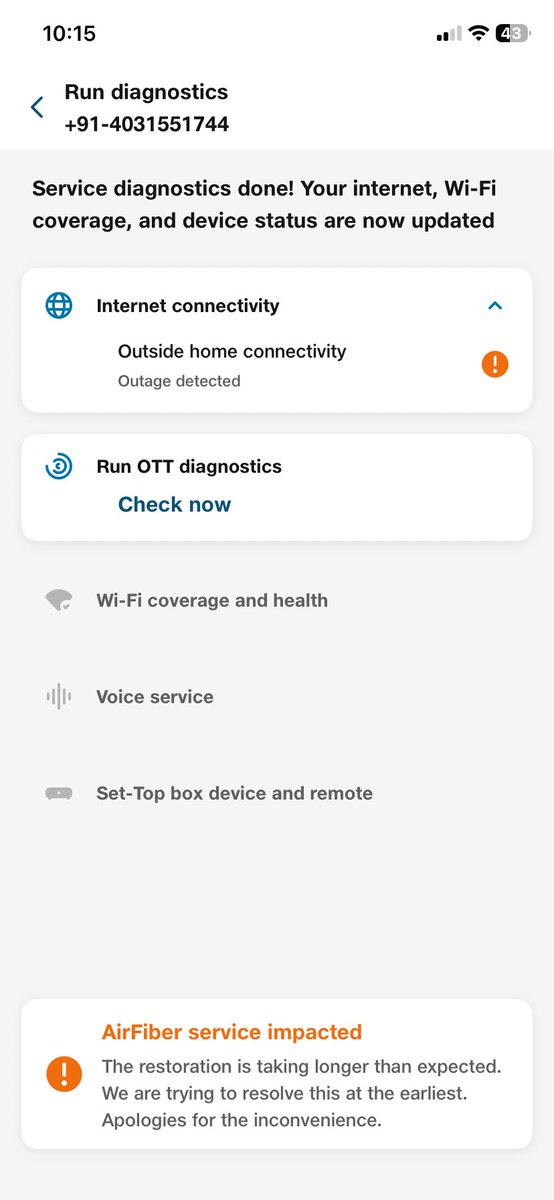 Bijapur_Arjun's tweet photo. @JIOAIRFIBERIN @JioCare @reliancejio I’ve two connections in one is Hyderabad &amp; another Gadwal, But everywhere issue with Network. While my plan is 30MBps jio is providing 1MBps. Opting jio service like Hell. @ACTFibernet is far better than this for 10year+ https://t.co/MIz0G7KEQK