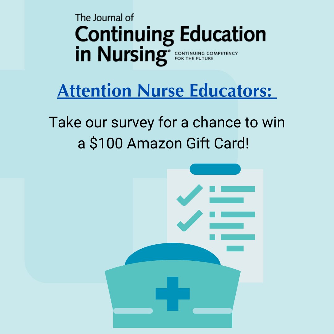 Attention Nurse Educators: We want to hear from you! 

Respond to our survey by September 30th for a chance to win a $100 Amazon gift card! 🎉

Survey Link: tinyurl.com/mryuz7u8

#nursing #nursingeducation #survey #giveaway