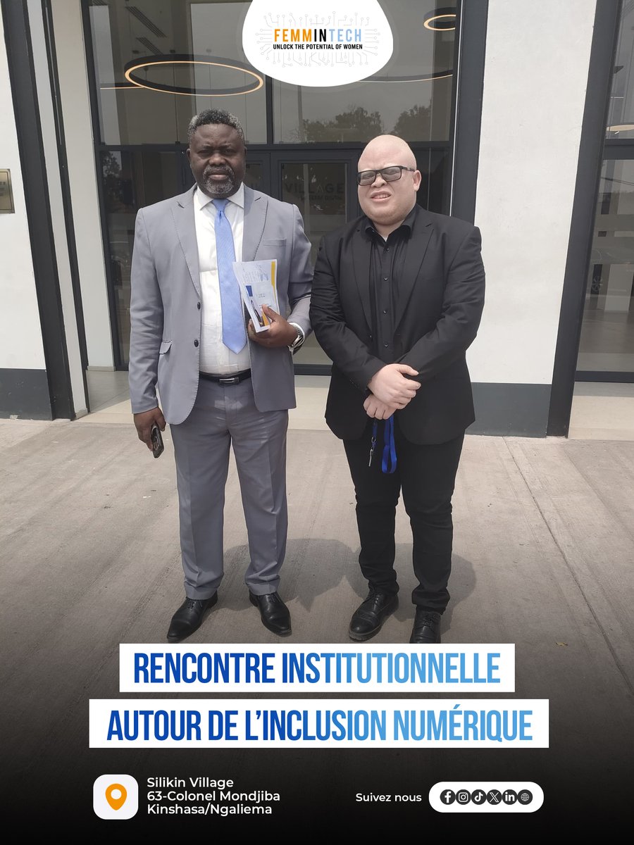 Femmintech_'s tweet image. 📌 Rencontre institutionnelle autour de l’inclusion numérique
Le mercredi 24 septembre 2025, FEMM’IN TECH a eu l’honneur d’accueillir dans ses locaux le Chargé des missions de Son Excellence Monsieur le Ministre de l’Économie Numérique.
#EconomieNumérique #FEMMINTECH