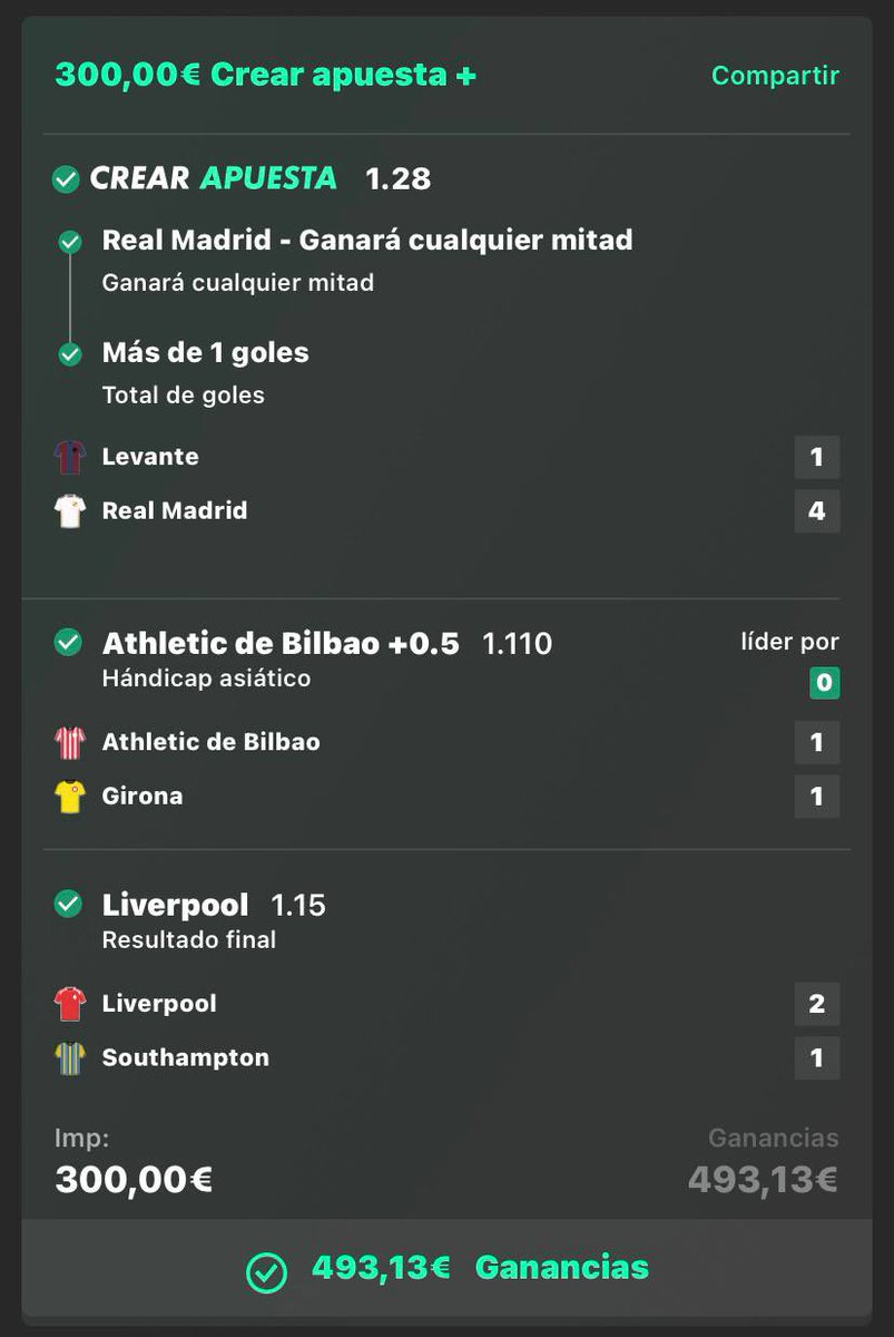 Partido de alto voltaje ⚡️🔥

⚠️ Mínimo 35 RT 🔄 + MG ❤️ en TOTAL y os dejo la oferta de +25% aumento para la Real Sociedad - Mallorca ⚽️ 

Si es ✅ la apuesta, hago SORTEO de una PLAZA VIP gratuita entre los que le hayan dado 🔄 / ❤️