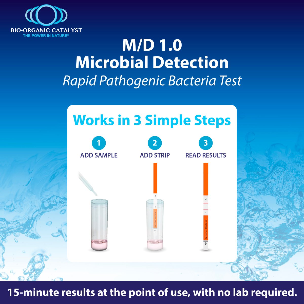 Fast &amp; Reliable! The M/D 1.0 Microbial Detection Test uses antibody tech to spot bacteria in just 15 mins—no lab needed! 💧
✅ Detects all strains (coliform + non-coliform)
✅ Protects against contamination

🔗 Order now: bio-organic.com/microbial-dete…
