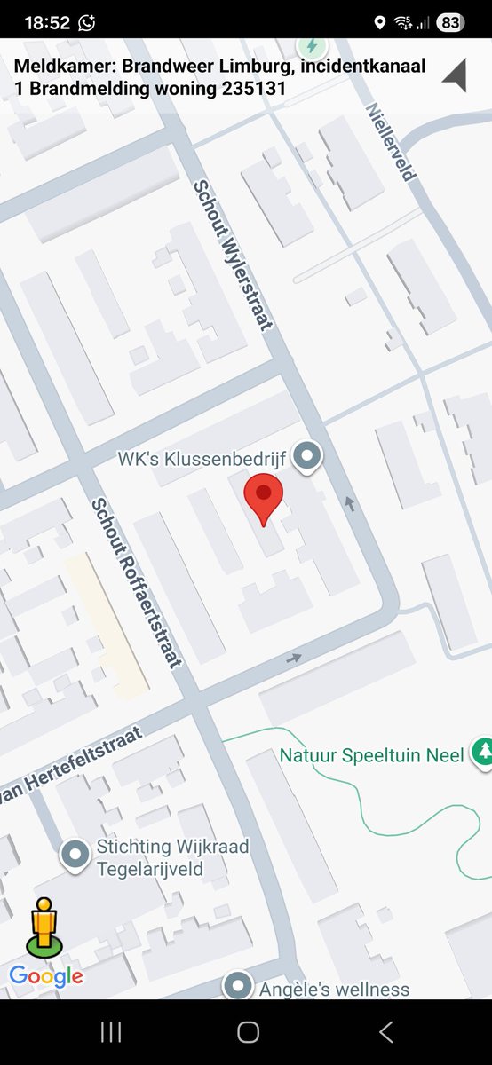 Brandmelding woning in Roermond