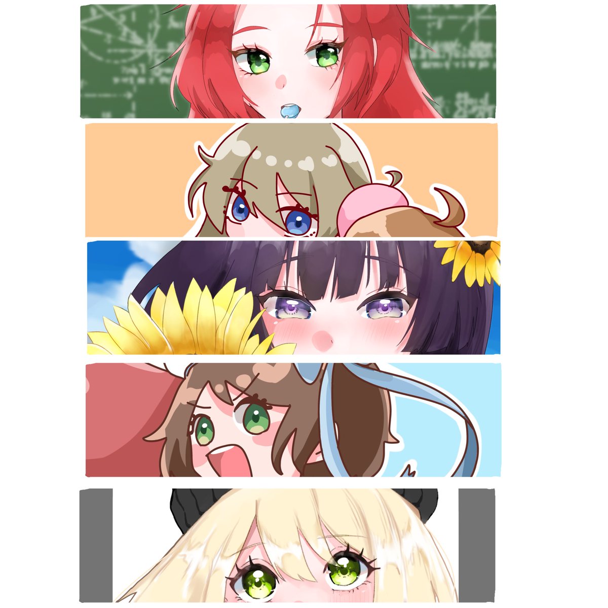 グンリーですが、申し訳ありませんが急遽都合により当日不参加となりました😢
入稿は済ませているため、10月以降boothにてA5スクエアのミニイラスト本を販売する予定です。
皆さん楽しんできてください……😭😭
⬇️一応作ってたサンプルです。