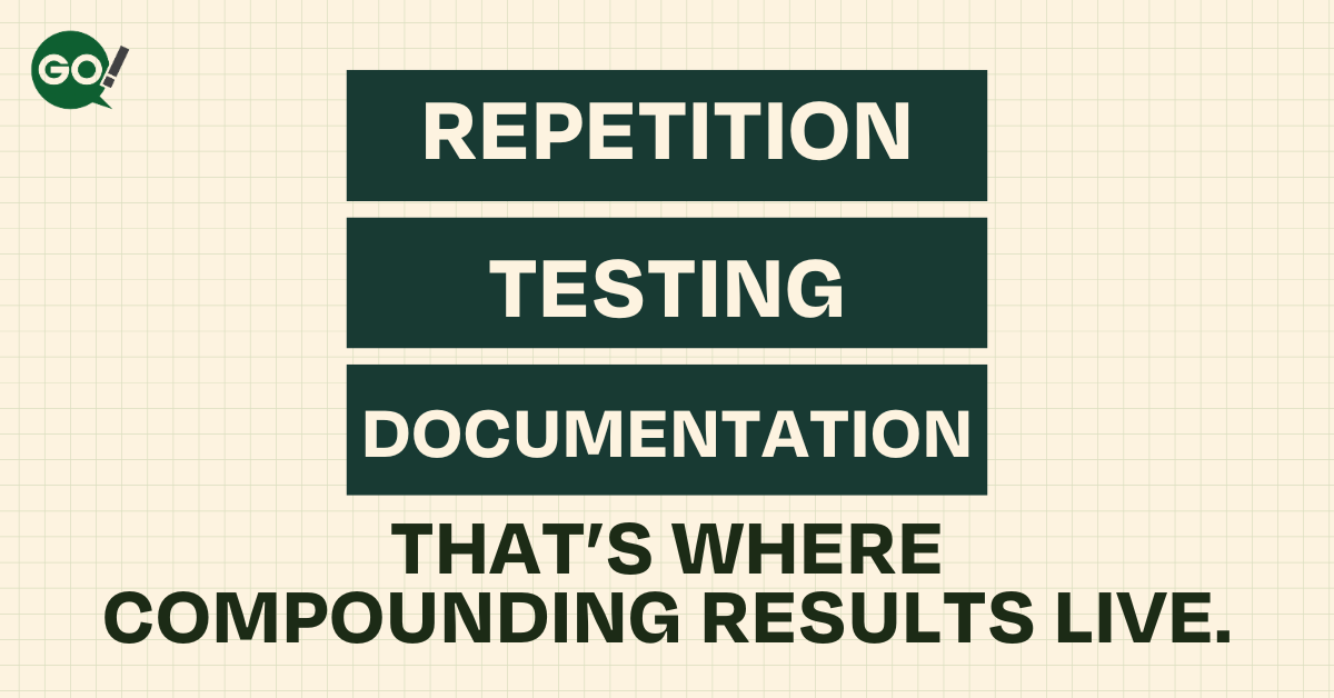 thegoagency's tweet image. High-performance B2B campaigns are boring to build.
Repetition. Testing. Documentation.
But that’s where compounding results live.

#ScaleSmart #GoAgency #B2BMarketingBlueprints