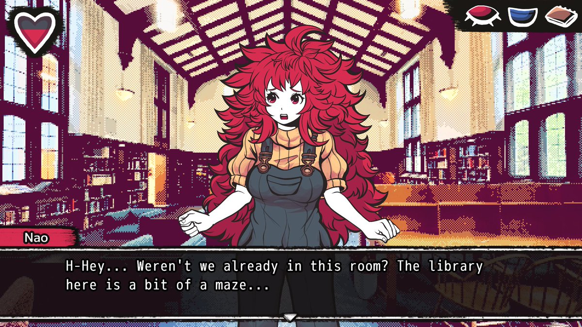 HerTurntoThrive's tweet image. For Nao&apos;s birthday, we wanted to show some of what the UI, backgrounds, and character sprites will look like during gameplay! #yttd #キミガシネ