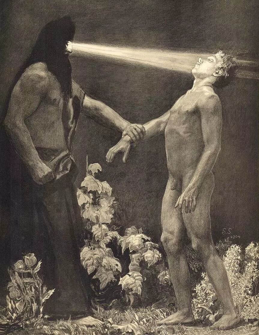 HadesExuberante's tweet photo. Sascha Schneider - Hipnosis (1904). https://t.co/P9nYbALiB7