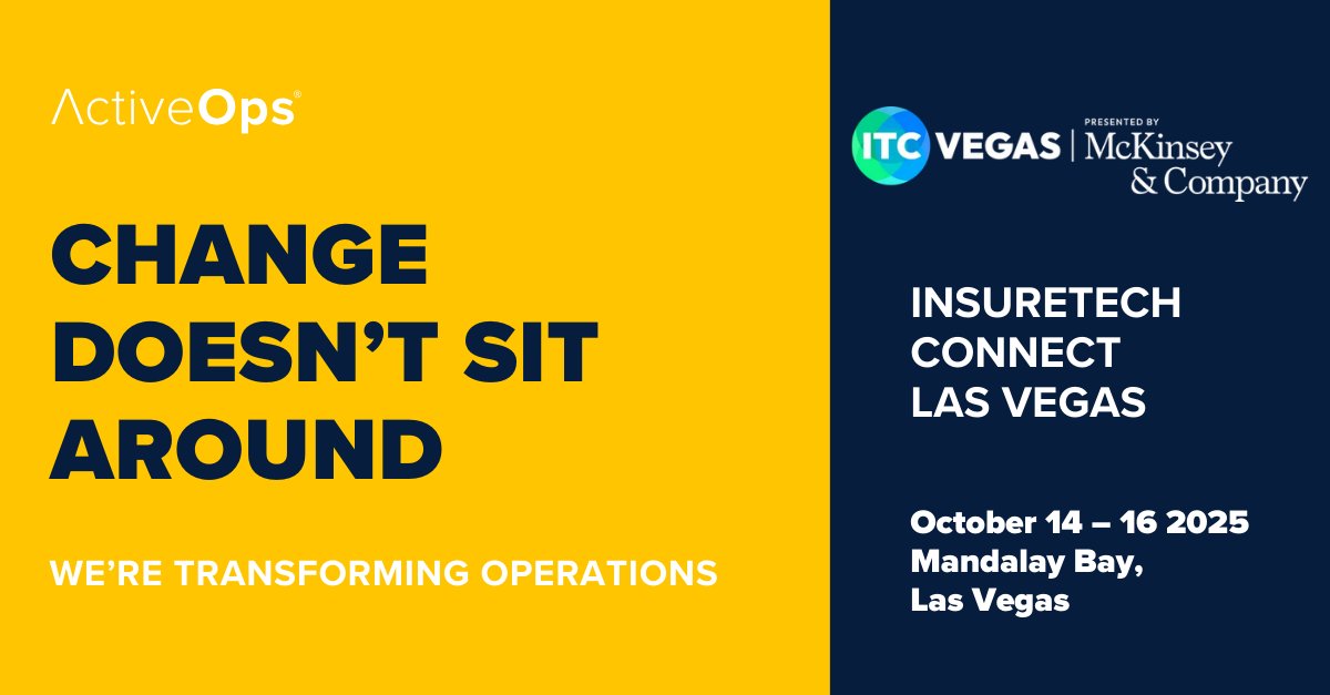 We're transforming operations – are you ready to join us?

Our team will be at <a href="/insuretechnow/">InsureTechConnect</a> in Las Vegas, ready to help you evolve your business operations game.

If you see us, come and say hi!