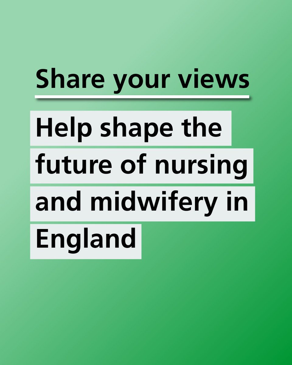 Calling all nurses, midwives, nursing associates and students. Wherever you work and whatever your role, we need your help to shape a new professional strategy for nursing and midwifery in England. Share your views by 29 September. ow.ly/WGWr50WYLei