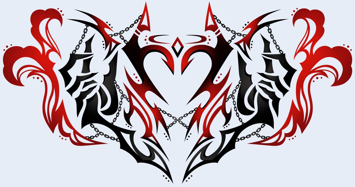 #VGenComm 🍏#Vtuber Womb Tattoo
I'm kind of proud of myself 🥹💖

Succubus &amp; Incubus Tatts on #VGen