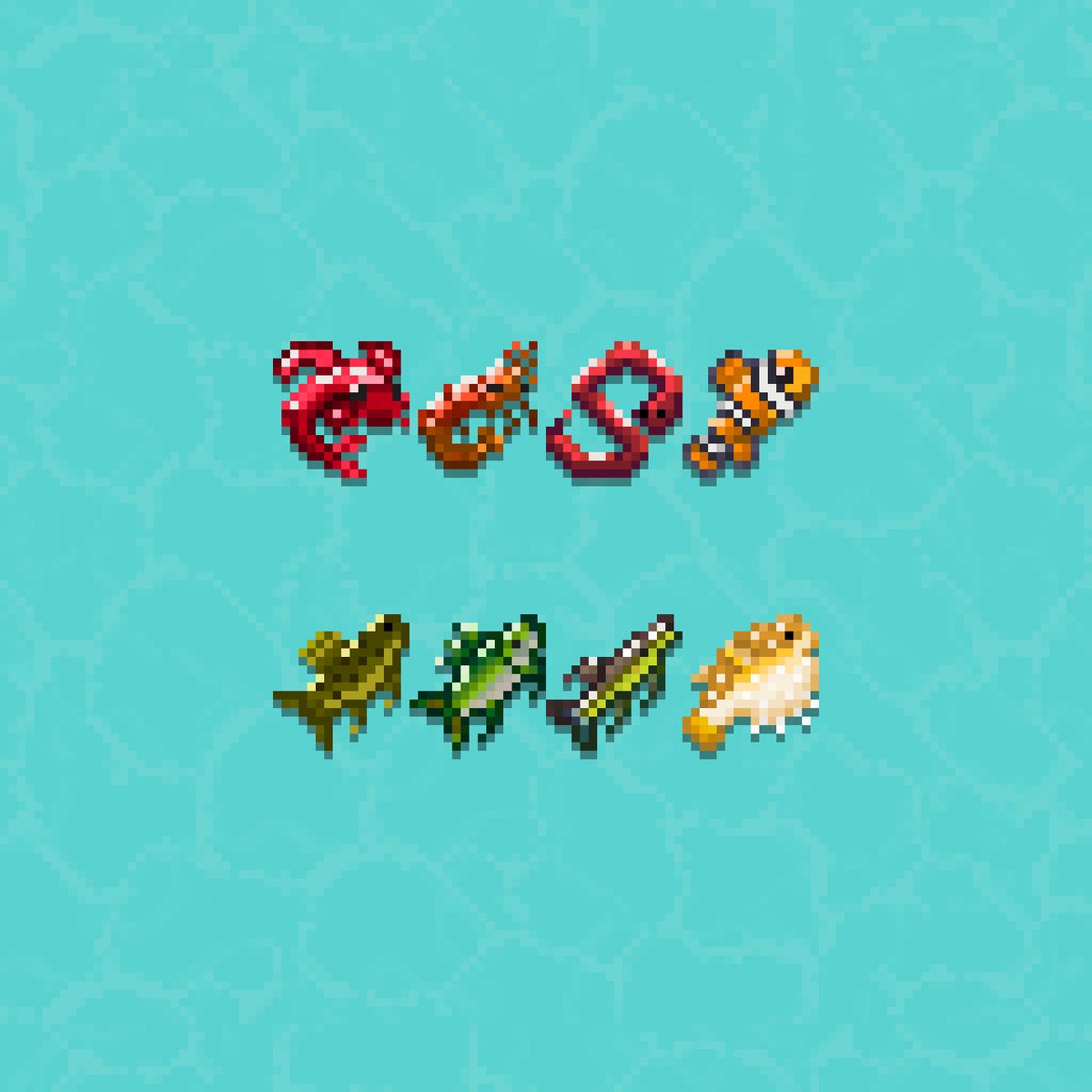 Waters full of surprises.

#pixelart #gamedev