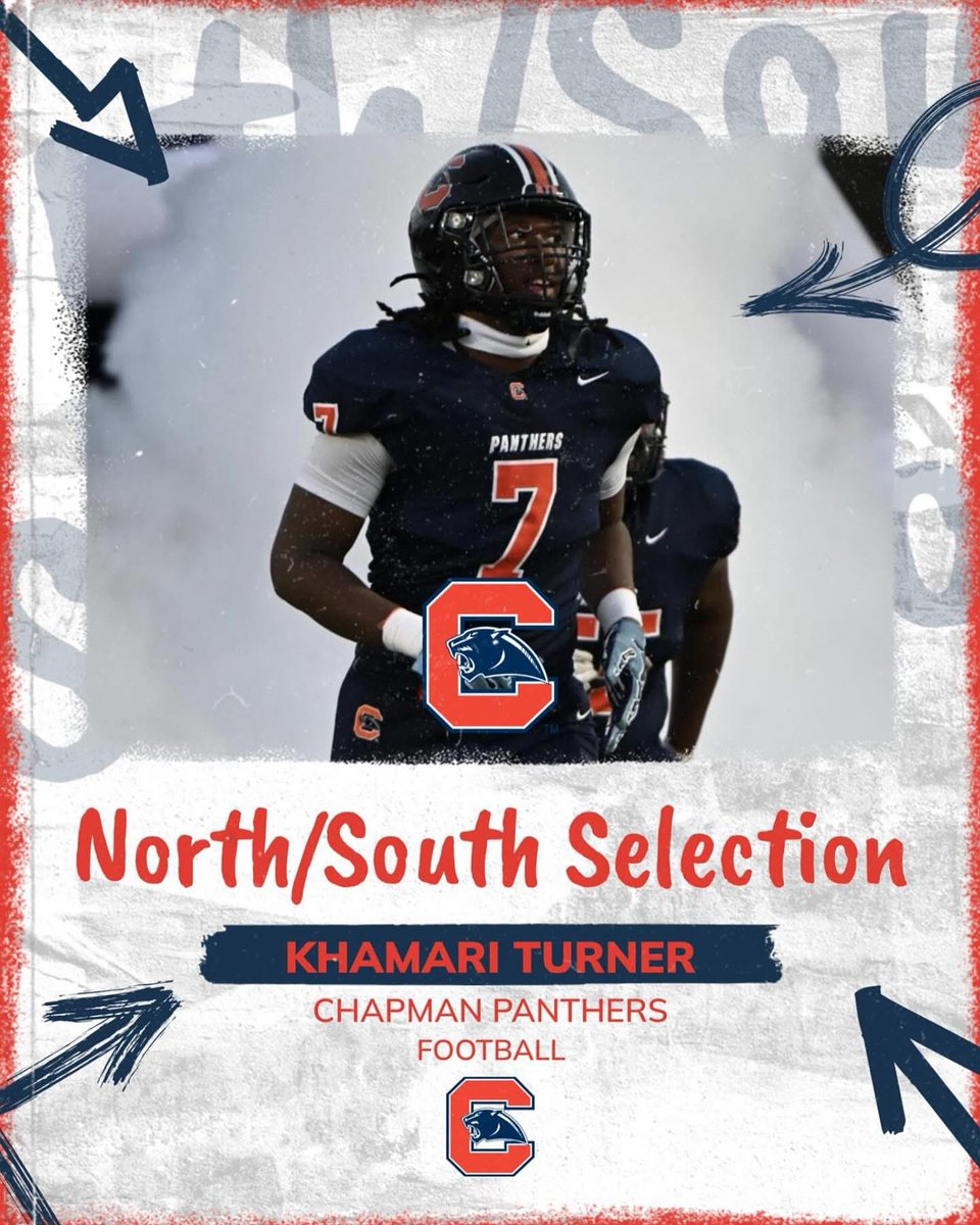 Congratulations to our guy <a href="/KhamariTurner07/">Khamari Turner⭐️</a> on making the @northsouthfb Game!!!