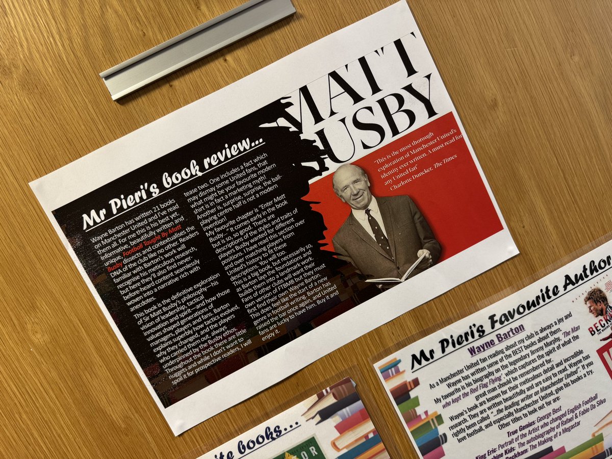 New addition to my office door for students took read. 
I'm sure <a href="/WayneSBarton/">Wayne Barton</a> will approve! 
#books
#reading
#mufc
<a href="/reach_sport/">Reach Sport</a> <a href="/ManUtd/">Manchester United</a>