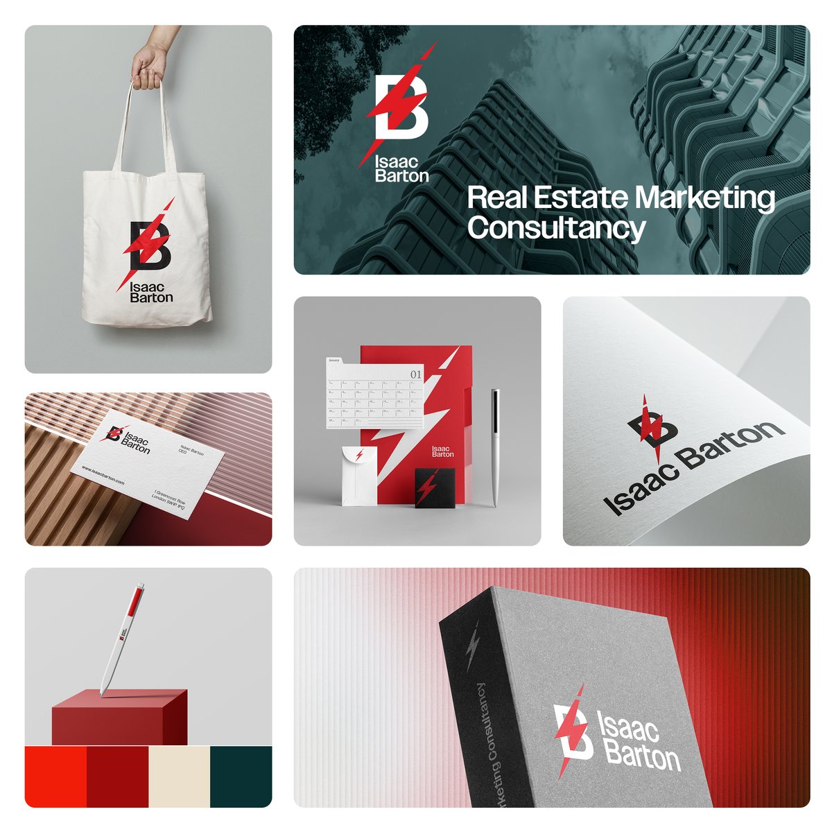 paulomorodesign's tweet image. Exploring a bold brand system for Isaac Barton ⚡
A clean grid, sharp contrasts, and dynamic energy built for a modern consultancy.

#BrandDesign #Branding #IdentityDesign #LogoDesign #DesignInspiration #RealEstateMarketing