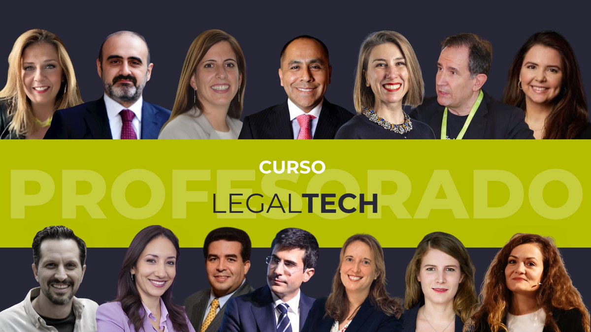 🚨 Últimos días para inscribirte en la 2️⃣ª edición del curso e-learning en LegalTECH, la formación que te mostrará cómo la tecnología está transformando el ejercicio del derecho.

🚀 Descubre al equipo docente de esta edición: una oportunidad para aprender de profesionales que