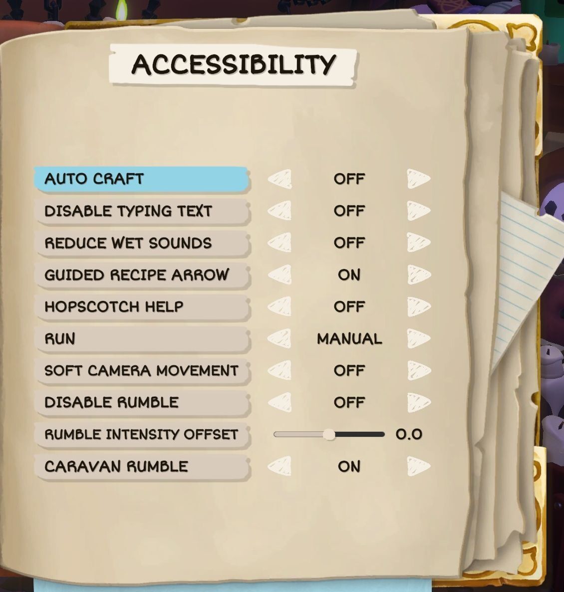 Heyoo friends! Here are the updated accessibility options from the recent update.