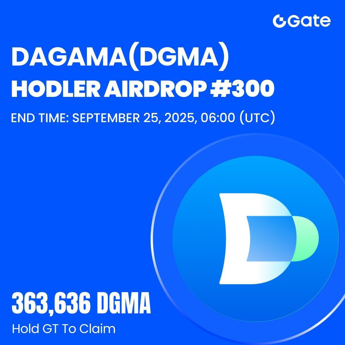 khdotsh's tweet image. 🚀 New Listing Alert! 🚀
Gate is listing daGama (DGMA) 🎉
✔ Spot Trading kicks off soon
✔ Join the HODLer Airdrop &amp;amp; grab rewards 🎁

📢 Ann: gate.com/announcements/…
🎯 Event: gate.com/hodler-airdrop…
🔗 Join: gate.com/signup/AwMQUV8M

#DGMA #GateIO #CryptoListing #Airdrop
