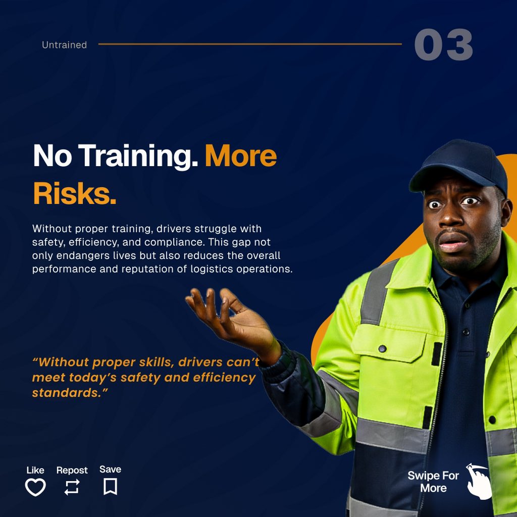 dlhs_official's tweet image. 🚨 Driver matter no be beans o.

DLHS don say enough is enough.
We dey build ProDrivers wey sabi road, sabi safety &amp;amp; sabi money. 💼💧

Wanna dey earn legit?
 Want to become a truck driver?
Check 👉 dlhslogistics.com

#DLHS #ProDriver #NaijaYouth