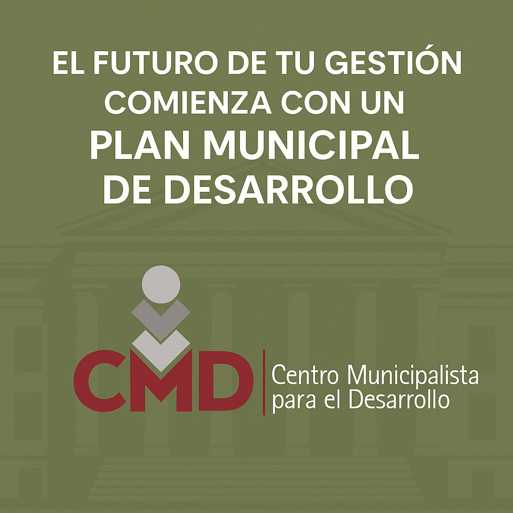 PLAN MUNICIPAL DE DESARROLLO el instrumento que define el rumbo del desarrollo del municipio.
En el Centro Municipalista para el Desarrollo (CMD)  somos referente del “nuevo municipalismo mexicano”
cmdmexico.org/2025/09/24/el-…