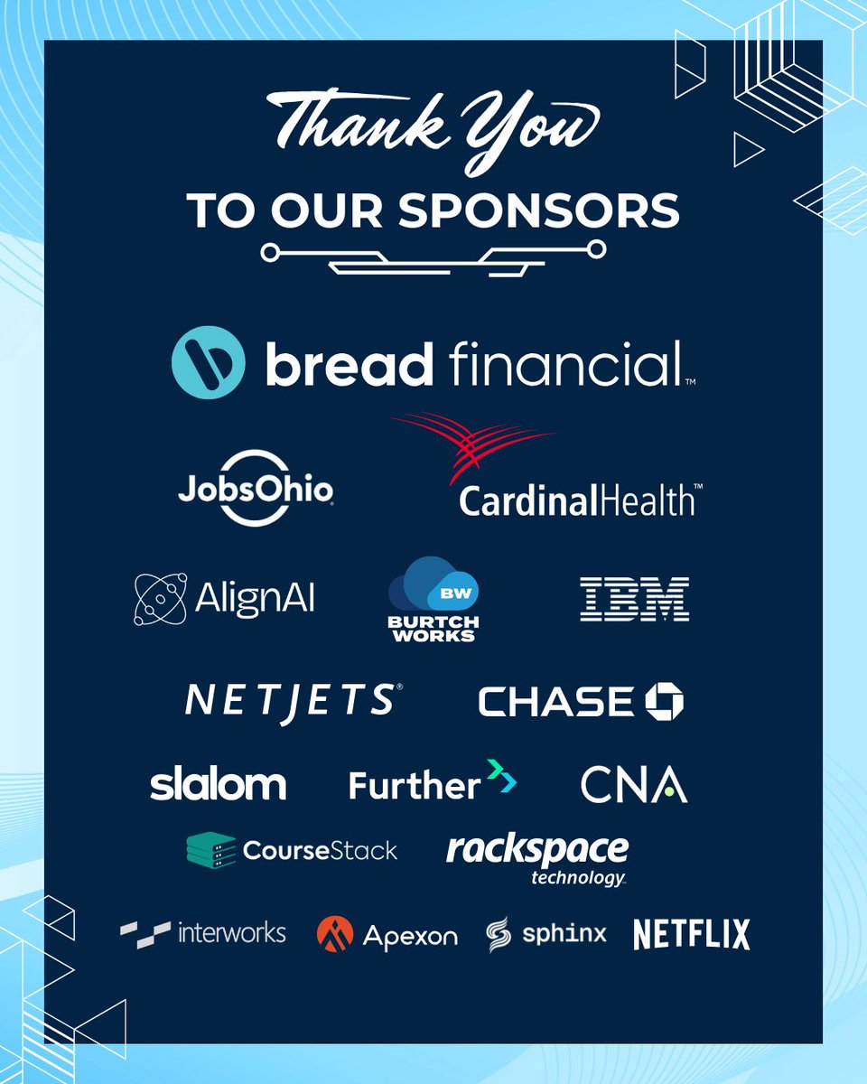 womenindataorg's tweet image. A huge THANK YOU to our sponsors for powering #DCC!
Your support drives connection, learning, and growth in the data community.
We couldn’t do it without you. 💙