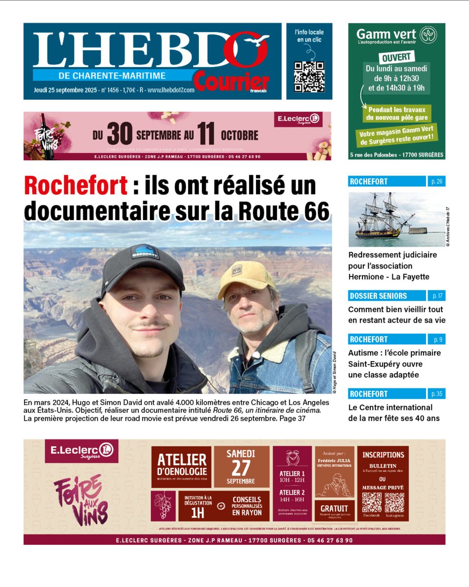 📰 À LA UNE CETTE SEMAINE ! À retrouver dans notre numéro du jeudi 25 septembre ! 
En vente dès demain chez votre marchand de journaux ou en version numérique  ow.ly/H6Mx50UBNJY