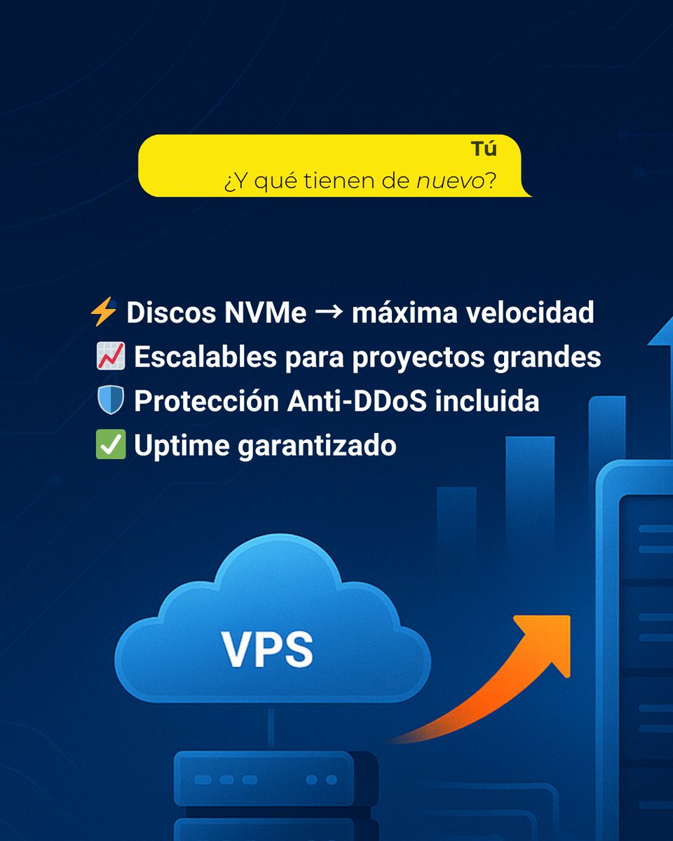nuthost's tweet image. 🚀 ¿Tu proyecto creció y necesita más potencia?
Llegaron las VPS Cloud SSD ultrarrápidas de Nuthost:
⚡ Velocidad NVMe
🛡️ Seguridad Anti-DDoS
📈 Escalabilidad sin límites

👉 Mirá los planes: nuthost.com/es-ar/vps-clou…

#VPS #CloudHosting
