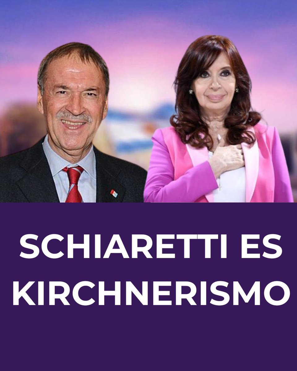 ATENCIÓN CORDOBESES
El único proyecto de Schiaretti es frenar a Milei para que vuelva el Kirchnerismo!
A Provincias Unidas no le interesa si el país explota y vuela en mil pedazos, ellos solo quieren poder.