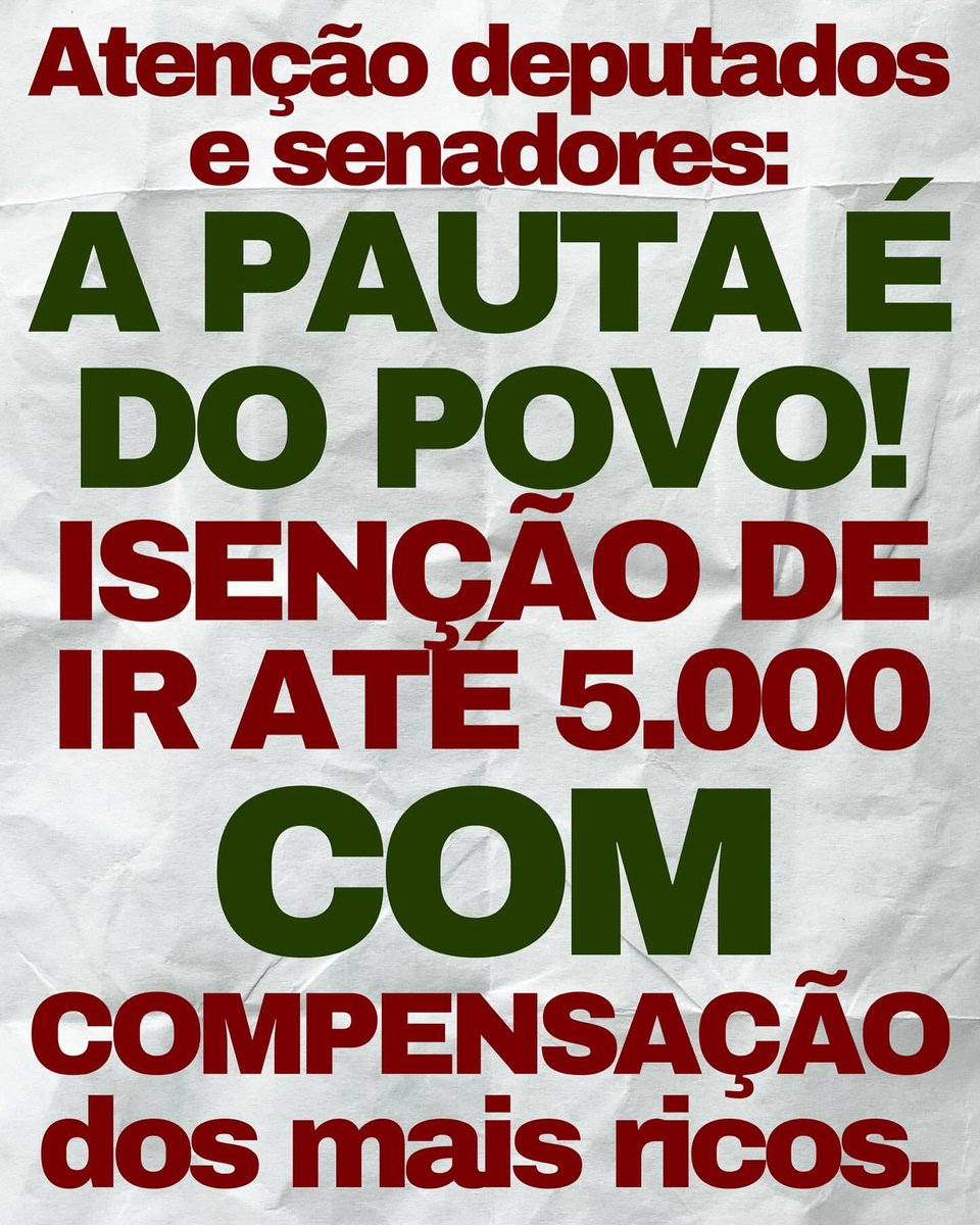 CHEGA DE GOLPE E ANISTIA PRA BANDIDO
AGORA É A VEZ DO POVO