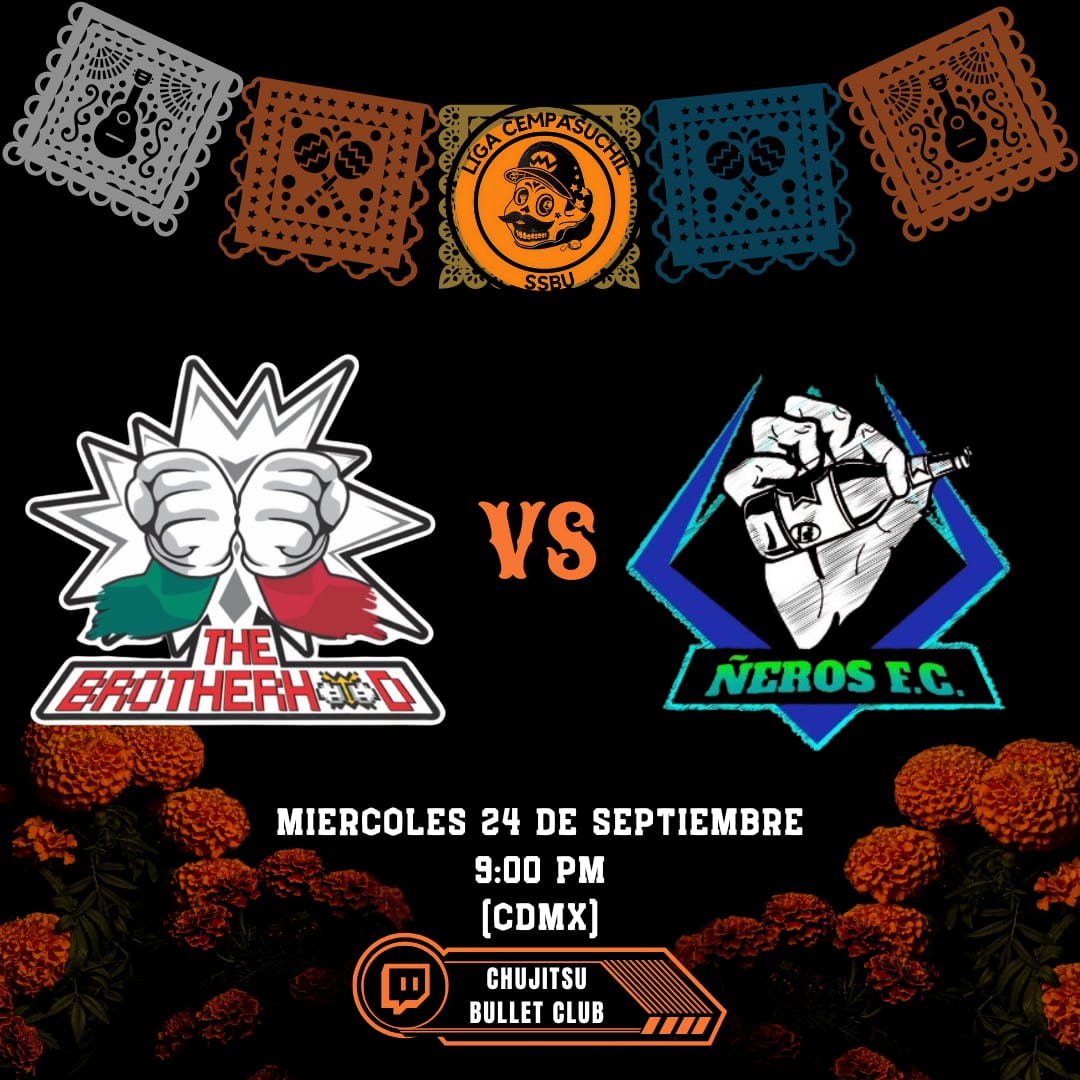Esta noche los esperamos 4 equipos se disputarán el primer lugar de sus grupos en esta #ligacempasuchil 
<a href="/PadrastrosB/">Padrastros Borrachos</a> vs <a href="/SmashKnights_/">Smash Knights</a> y simultáneamente THE BROTHERHOOD vs LOS ÑEROS FC

#ssbu #crew #teams #tournament