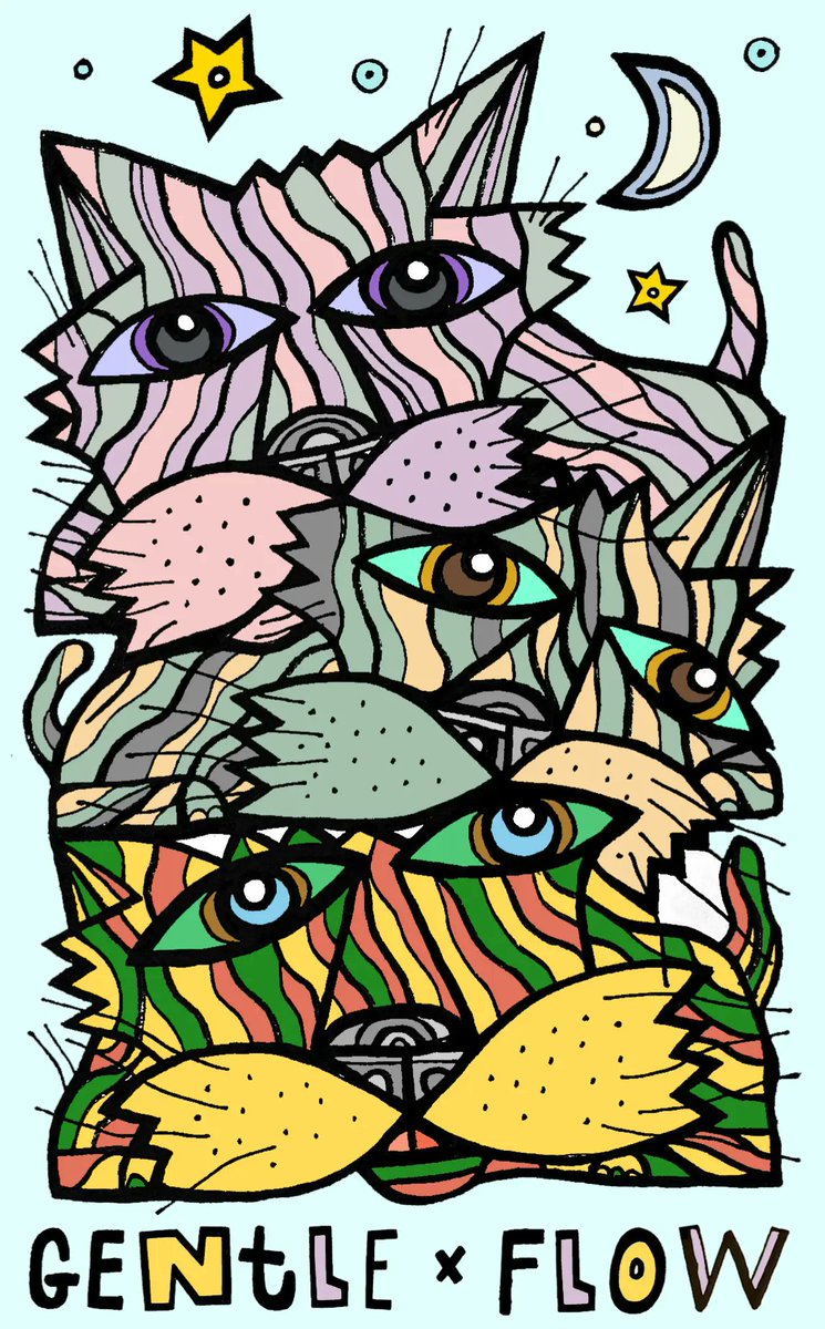 BuddaKats1's tweet image. Finding my #GentleFlow in a chaotic world. 🧘‍♀️ This feline masterpiece is my new obsession! Which cat&apos;s vibe are you today? Let me know in the comments! 👇 #MindfulMoments #CatTok #ArtistOnTikTok #DigitalArt