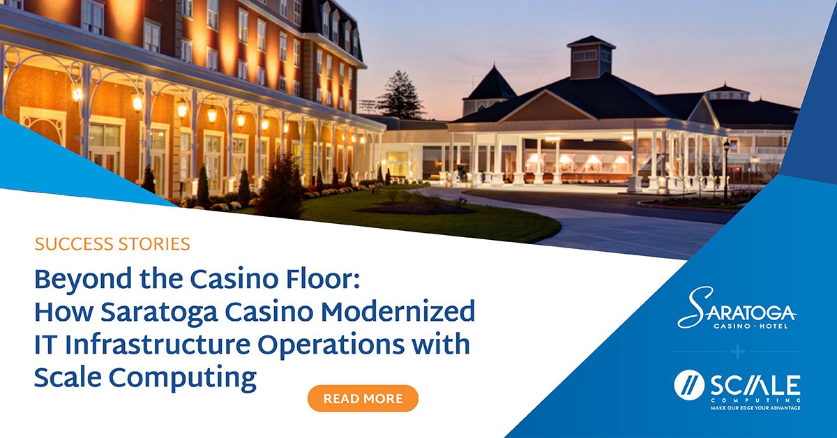ScaleComputing's tweet image. Learn how Saratoga Casino Holdings modernized its casino management & gaming systems infrastructure with Scale Computing—achieving simpler management, reduced costs, greater reliability & the agility needed to stay ahead in the competitive gaming industry:
scalecomputing.com/resources/how-…