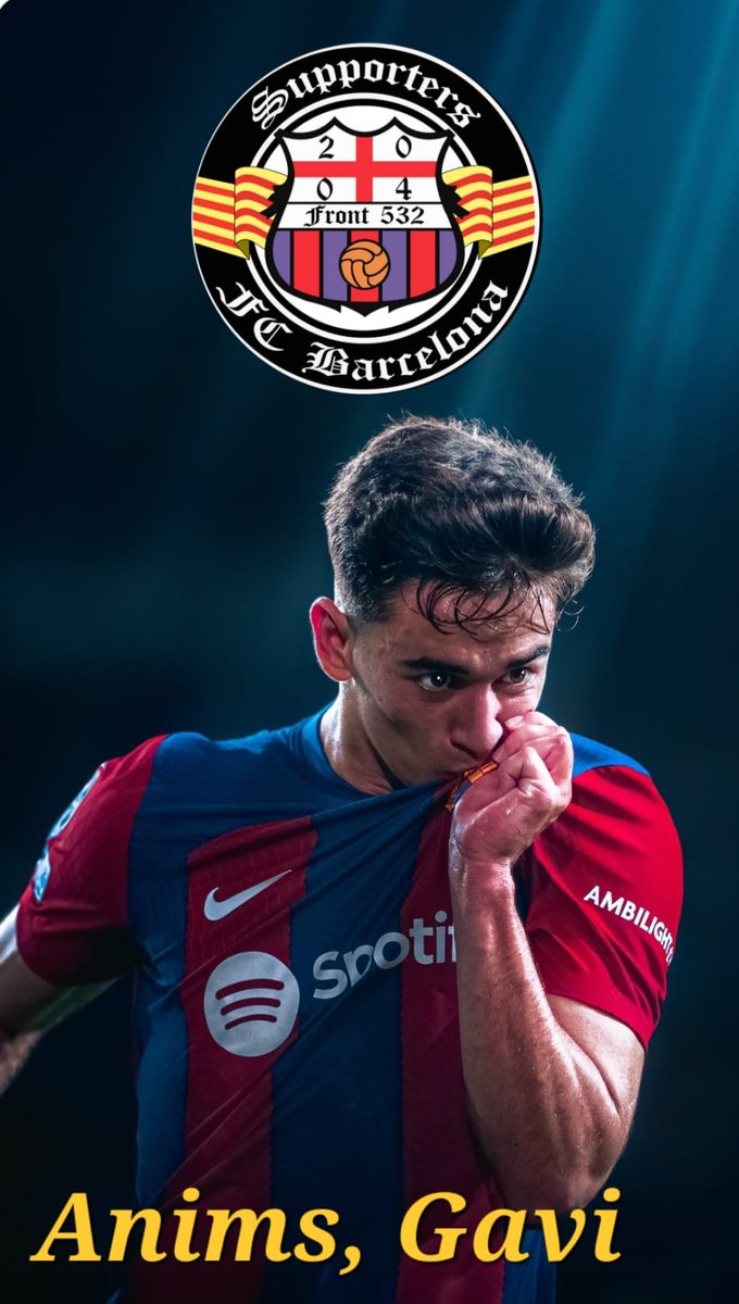 Molts ànims i força Gavi, t'esperem molt aviat...💪
UNO DI NOI!!!
#ForçaBarça
#Supporters
#FCB
#FCBarcelona
#FCBlive
#Antimadridistes
#Barça
#SenseLaGradaNoEnsAgrada
#VolemLaGradaDAnimació