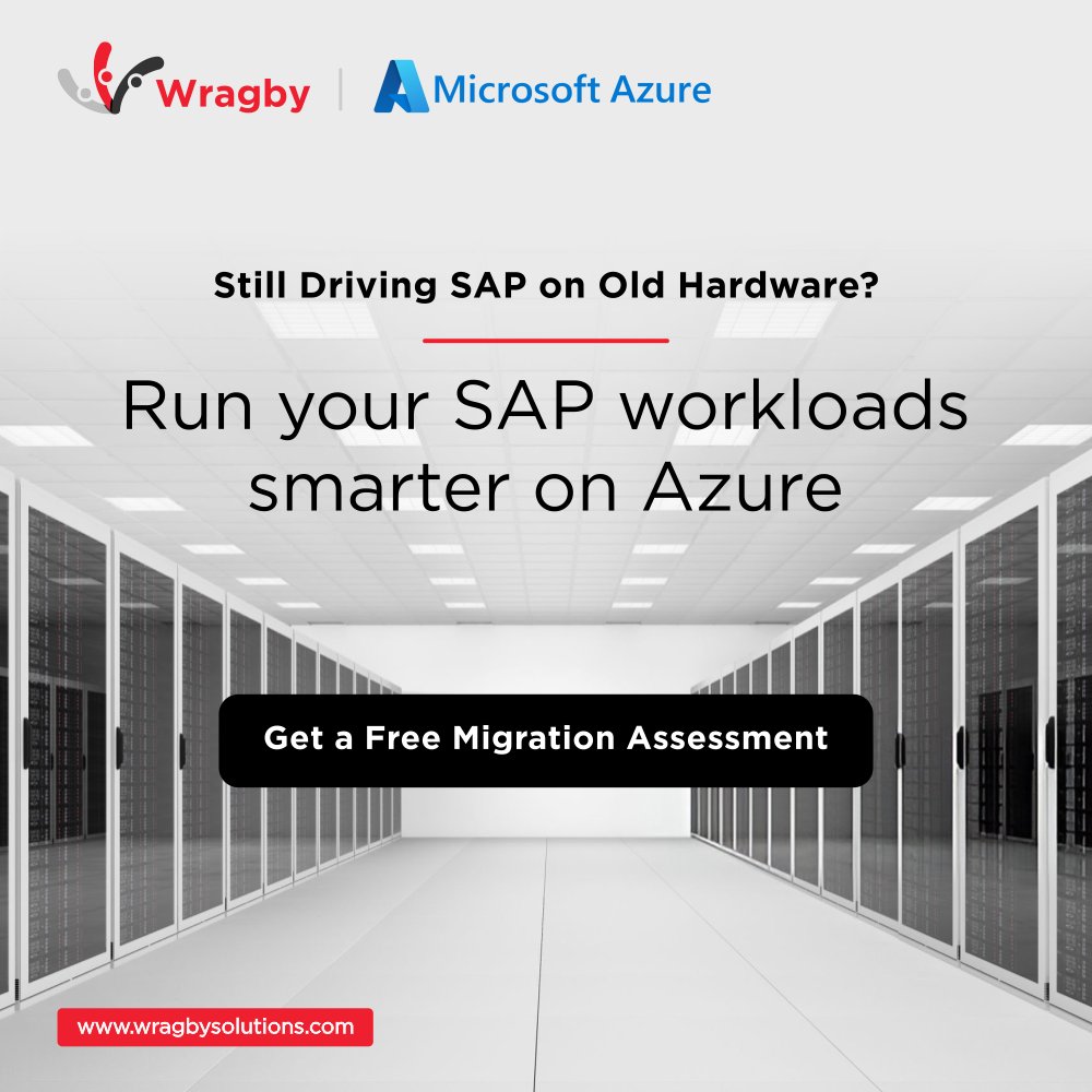 WragbyNg's tweet image. Don’t let outdated hardware hold you back. Experience the fast lane with SAP on Microsoft Azure and unlock innovations.
Get started with a free migration assessment today. Book a session at ow.ly/SeQC50X1GO3
#SAPonAzure #sapmigration #azurecloud #innovation #technology